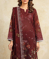 Maroon Unstitched Premium Fabric Texture