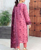 PinkEmbroideredUnstitchedSuitBackDesign