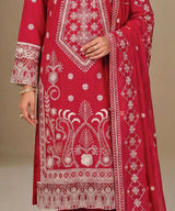 Red Embroidered 3Piece Suit Full View 3