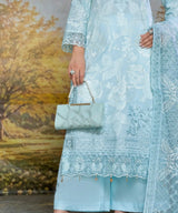 Sky Blue Matching Handbag Purse CloseUp_4