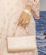Beige Matching Handbag Purse Close Up
