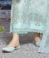 Blue Matching Sandal Close Up