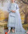 Blue Embroidered Unstitched 3PC Suit