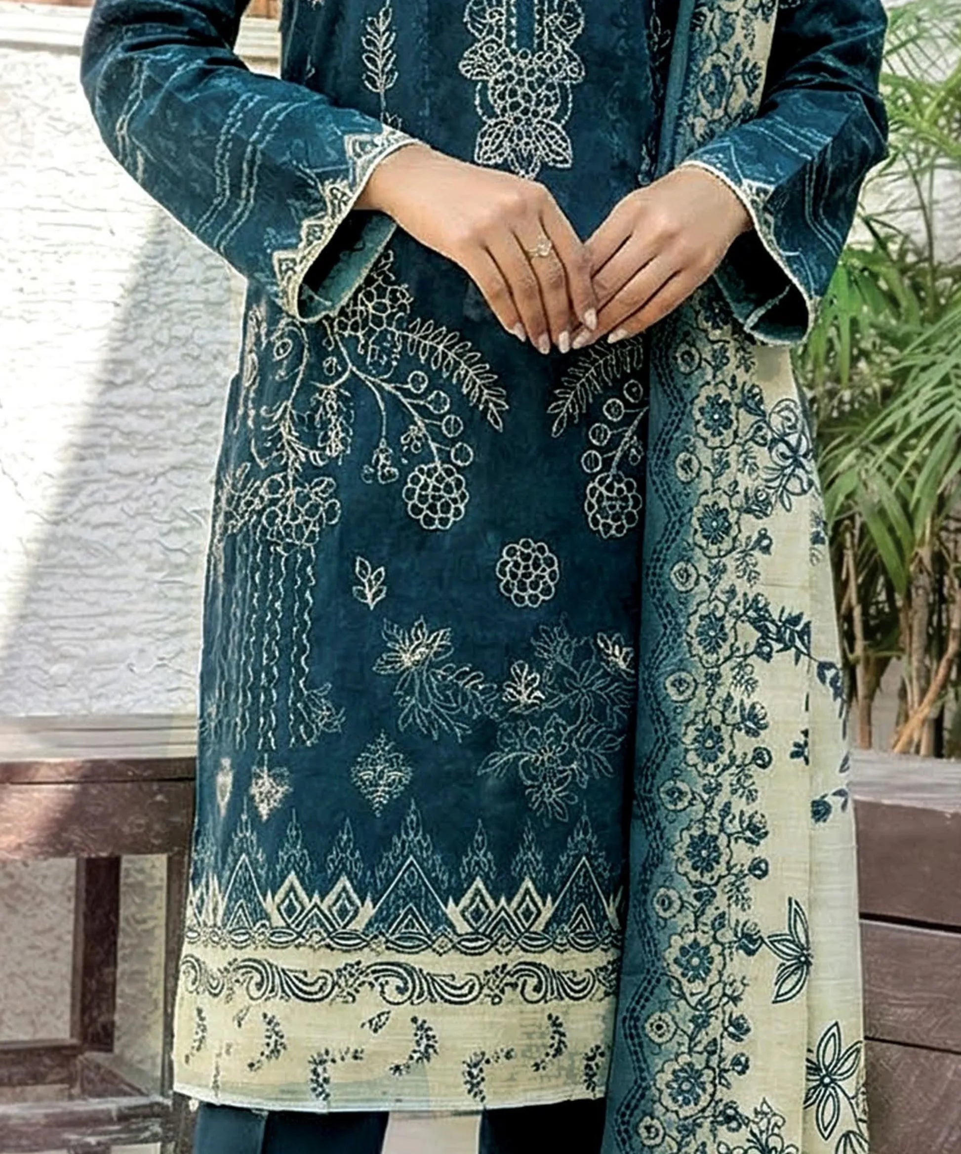 Eliza Firefly Embroidered 3 Piece Suit