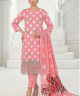 Light Pink Embroidered 3Piece Suit Full View