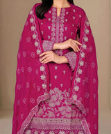 Magenta Unstitched Premium Fabric Texture