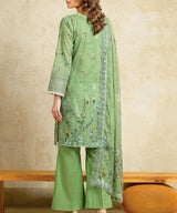 Maswa Sage Green Embroidered Unstitched Suit Back Design