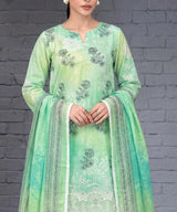 Mint Green Unstitched Premium Fabric Texture