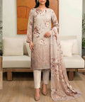 Multicolor Unstitched 3PC Suit Dupatta Pattern Detail