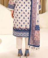 Off White Embroidered Unstitched 3PC Suit
