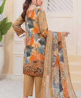 Peru Unstitched 3PC Suit Shirt Back View