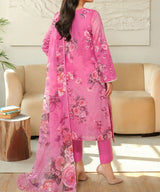 Pink Unstitched Suit Fabric Close Up