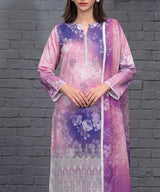 Pink and Purple Embroidered 3 Piece Suit CloseUp