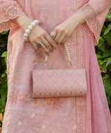 Pink Embroidered Unstitched 3PC Suit