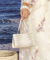 Premium Beige Matching Purse Texture and Strap Detail