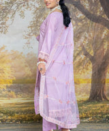 Purple Embroidered Unstitched 3PC Suit
