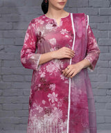 Rasp berry Pink Unstitched Premium Fabric Texture