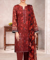Red Embroidered 3Piece Suit Full View