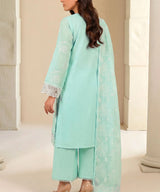 Sky Blue Embroidered 3Piece Suit Full View 4
