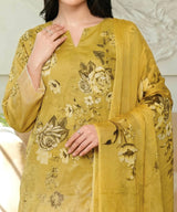 Yellow Unstitched 3PC Suit Trouser Fabric Quality