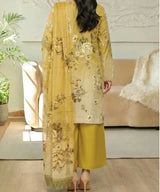 Yellow Unstitched 3PC Suit Trouser Fabric Quality